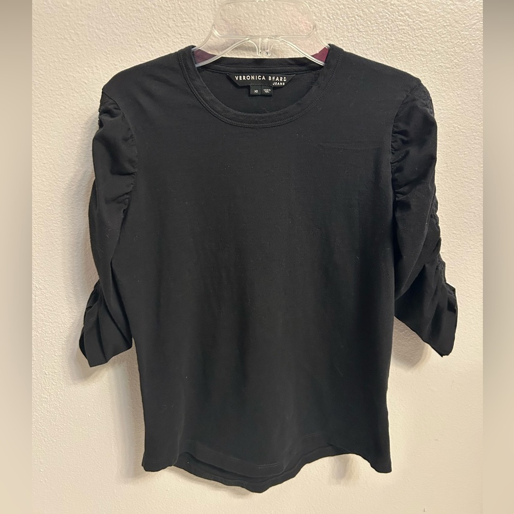 Veronica Beard Waldorf Black Tee